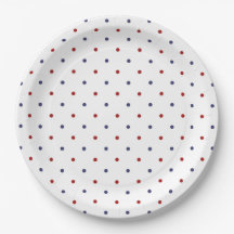 Red and Navy Polka Dot-Classic Preppy