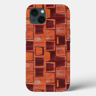 red and orange abstract iPhone 13 case