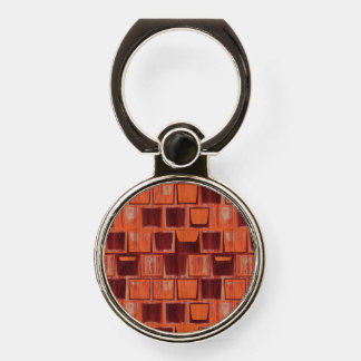 red and orange abstract phone ring stand