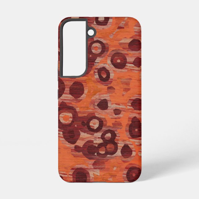 red and orange abstract samsung galaxy case (Back)
