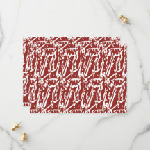 Red and orange abstract shapes blend and overlap a