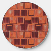 red and orange abstract wireless charger (Front)