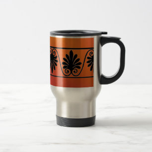 Red and Orange Border Travel Mug
