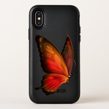 Red And Orange Butterfly Otterbox Symmetry Iphone Xs Case by JLBIMAGES at Zazzle