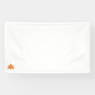 red and orange color illustration Vinyl Banner