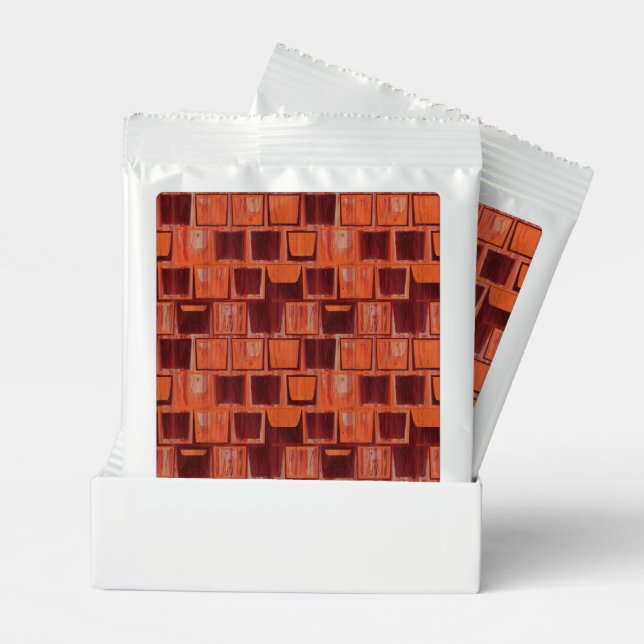 Red and Orange Geometric   Lemonade Drink Mix (Pair)