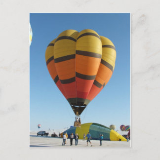 Red and Orange Hot air balloon Postcard