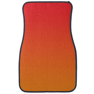 “Red And Orange Ombre” Car Floor Mat