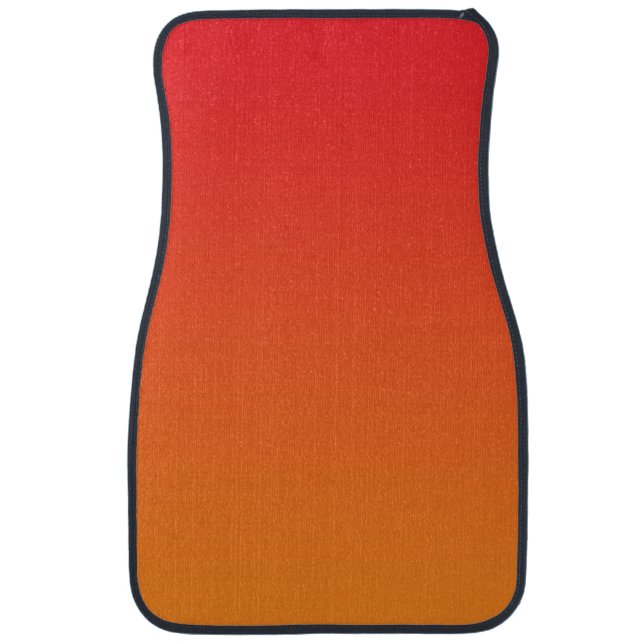 “Red And Orange Ombre” Car Floor Mat (Front)