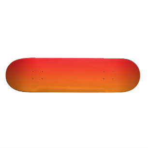 Red And Orange Ombre Skateboard Deck