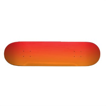 Red And Orange Ombre Skateboard Deck by Comp_Skateboard_Deck at Zazzle