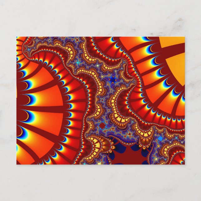 Red and Orange Remix Postcard (Front)