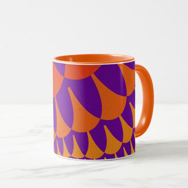 Red and Orange Scales Mug (Front Right)