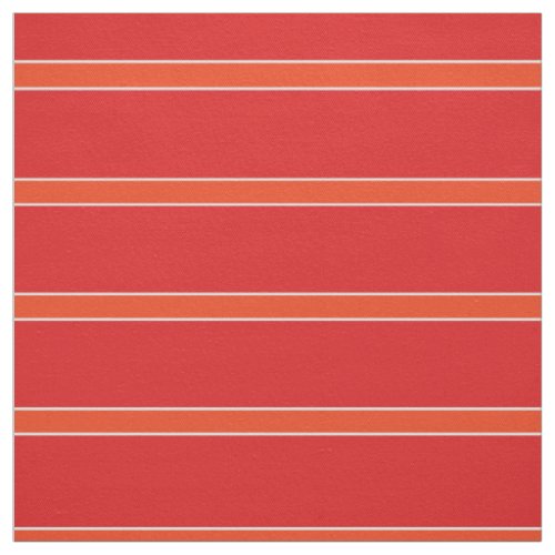 Red and Orange Stripes Fabric