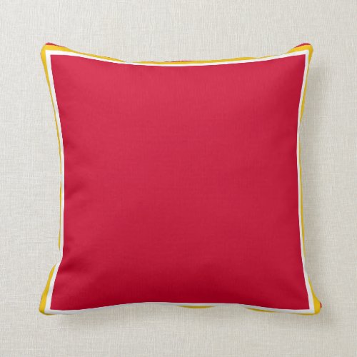 Red and Orange Throw Pillow