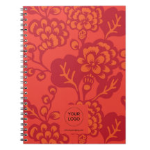 Red and Orange Vibrant and Bold Floral Pattern