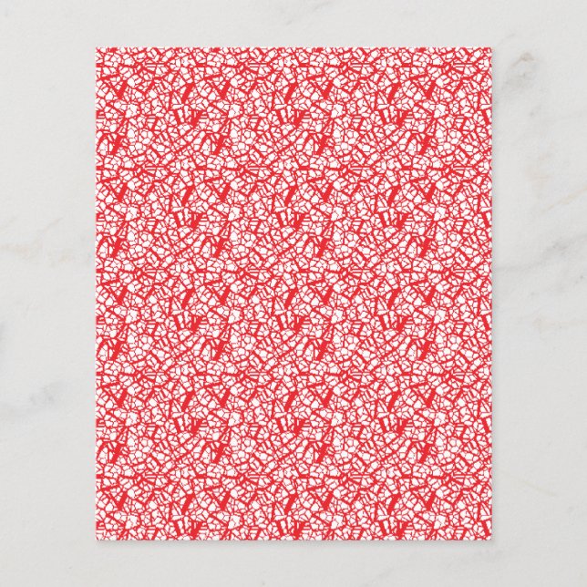 Red and orange wrapping paper with a geometric mot (Front)