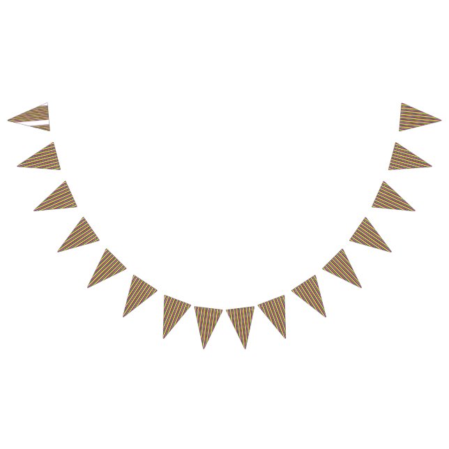 Red and orange wrapping paper with a glossy finish bunting flags (All)