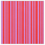 Red and Orchid Stripes Fabric