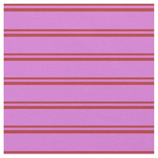 Red and Orchid Stripes Pattern Fabric