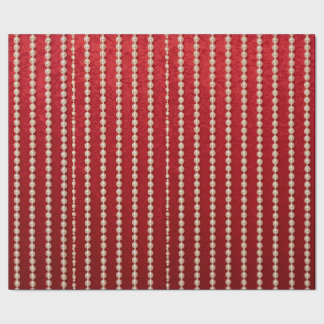 Red and Pearl Wrapping Paper