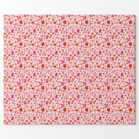 Pink Candy Cane Christmas Wrapping Paper