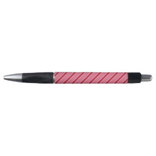 Red and Pink Candy Cane, Fun Colorful Stripes Pen