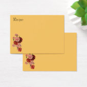 Red and Pink Carnation Recipe Card (Desk)