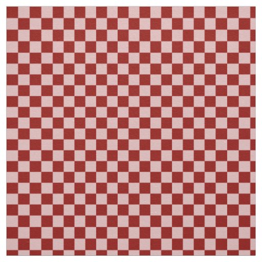 Red and Pink Checkerboard Fabric