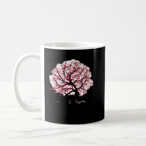 red and pink cherry blossom flowers tree of life Y Coffee Mug
