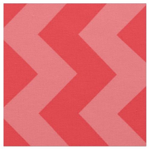 Red and Pink Chevron Stripe Fabric