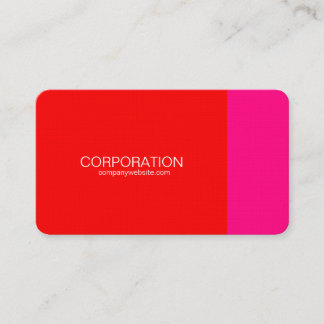 Red and pink classy business cards