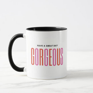 Red and Pink Elegant Romance Couple Mug