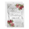 Red and Pink Flowers with Silver Glitter