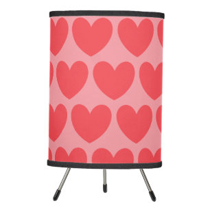 Red and Pink Heart Light HAMbyWG Tripod Lamp
