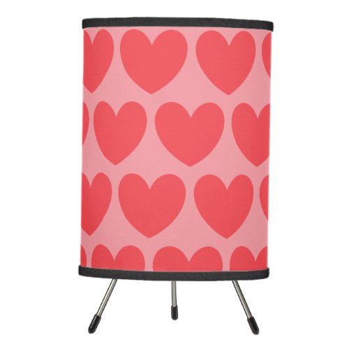 Red and Pink Heart Light HAMbyWG Tripod Lamp