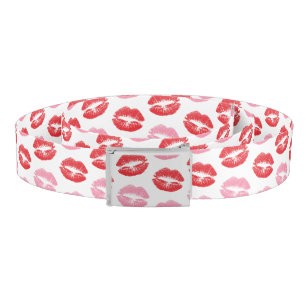 Red and Pink Lips, Pattern Of Lips, Lipstick, Kiss Belt
