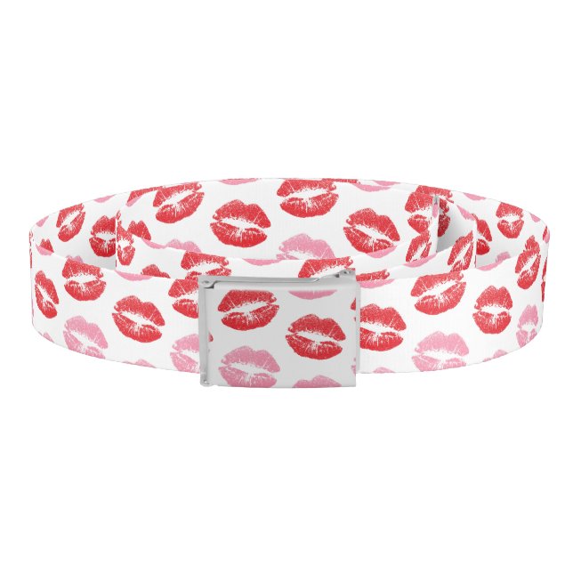 Red and Pink Lips, Pattern Of Lips, Lipstick, Kiss Belt (Coil)