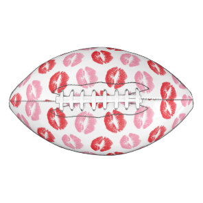 Red and Pink Lips, Pattern Of Lips, Lipstick, Kiss Football