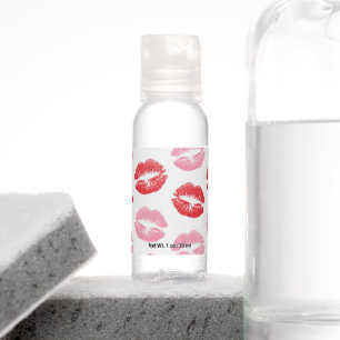 Red and Pink Lips, Pattern Of Lips, Lipstick, Kiss Hand Sanitizer