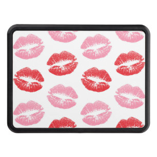 Red and Pink Lips, Pattern Of Lips, Lipstick, Kiss Hitch Cover
