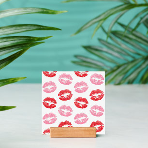 Red and Pink Lips, Pattern Of Lips, Lipstick, Kiss Holder