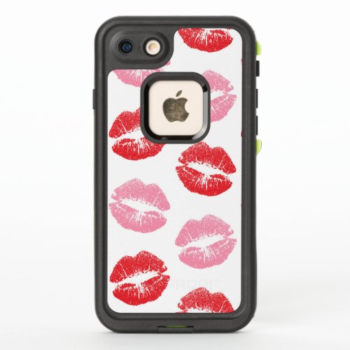 Red and Pink Lips Pattern Of Lips Lipstick Kiss