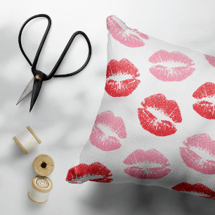 Red and Pink Lips, Pattern Of Lips, Lipstick, Kiss Pet Bed