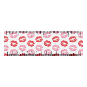 Red and Pink Lips, Pattern Of Lips, Lipstick, Kiss Ruler