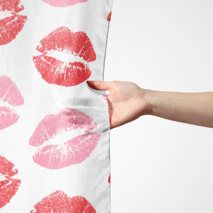 Red and Pink Lips, Pattern Of Lips, Lipstick, Kiss Scarf