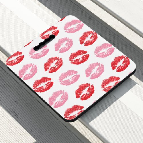 Red and Pink Lips Pattern Of Lips Lipstick Kiss Seat Cushion