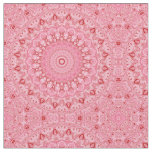 Red and Pink Mandala Pattern Design Fabric