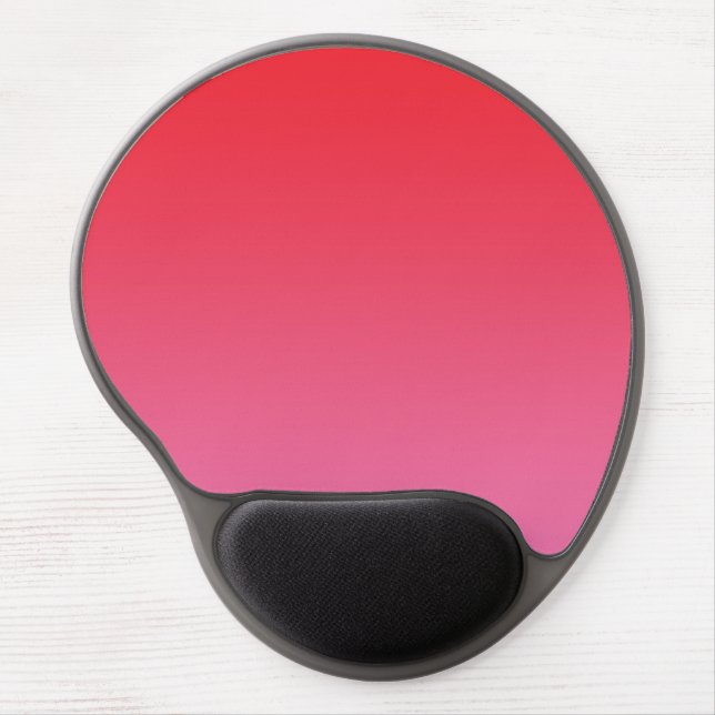 “Red And Pink Ombre” Gel Mouse Pad (Front)