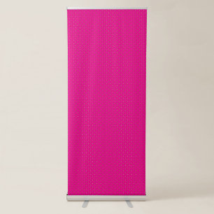Red and pink polka dot wrapping paper with evenly retractable banner